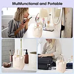 Leather make up bag